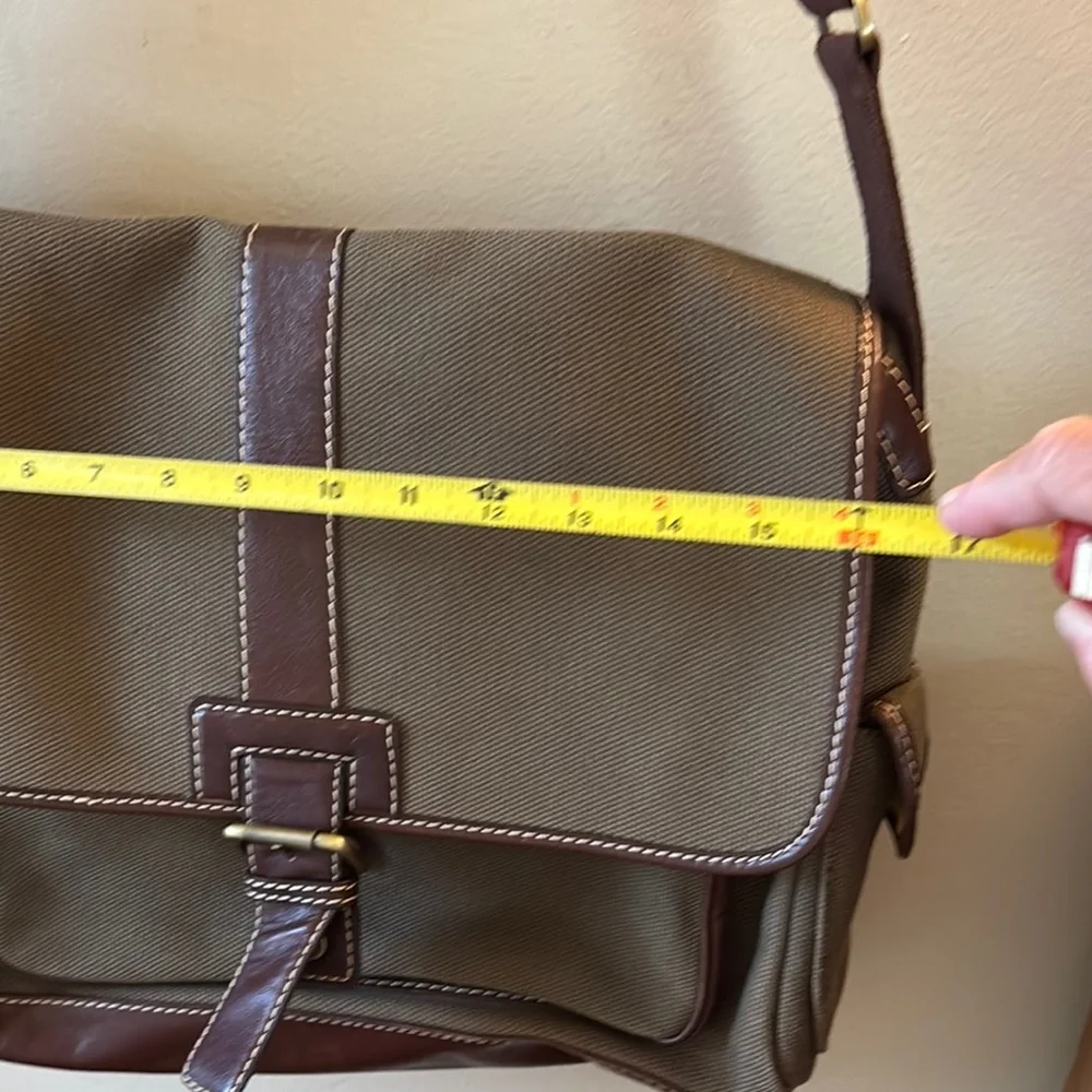 Billy Bag, London Stylish Brown Canvas Messenger Bag